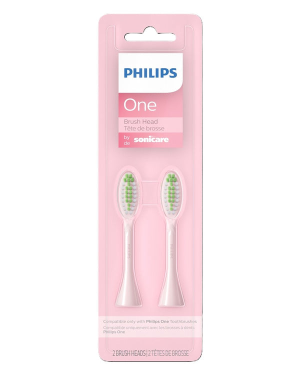 Cabezales para Cepillo One Sonicare Rosado 2 unidades Philips