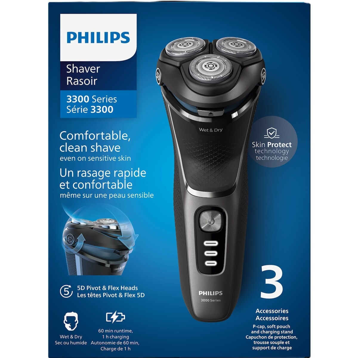 Afeitadora Eléctrica Serie 3300 Philips