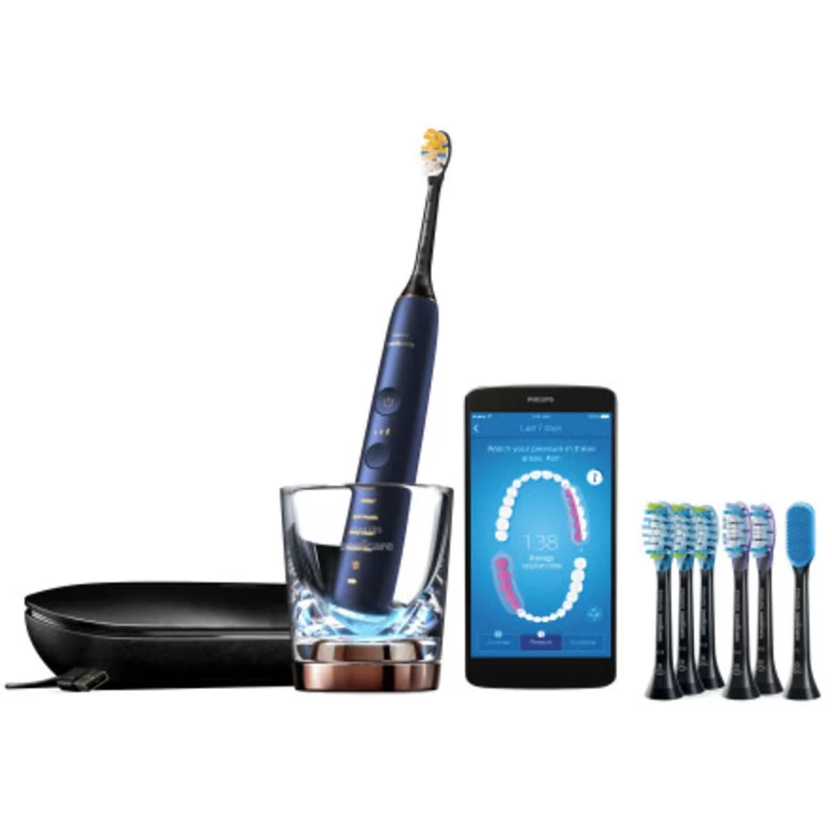Cepillo de Dientes Eléctrico Sonicare DiamondClean Smart 9700 Philips