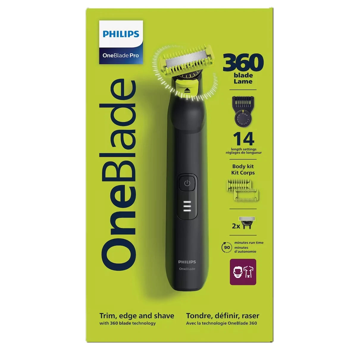 Afeitadora OneBlade Pro 360 QP6542/15 Rostro y Cuerpo Philips