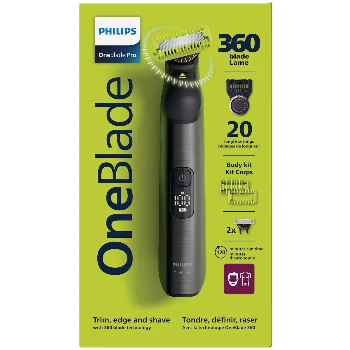 Afeitadora OneBlade 360 Pro Rostro y Cuerpo QP6552/15 Philips