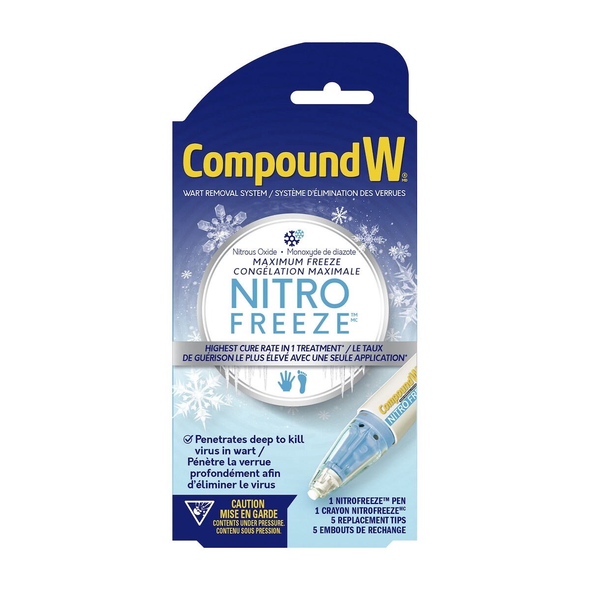 Tratamiento Congelante para Verrugas NitroFreeze Compound W