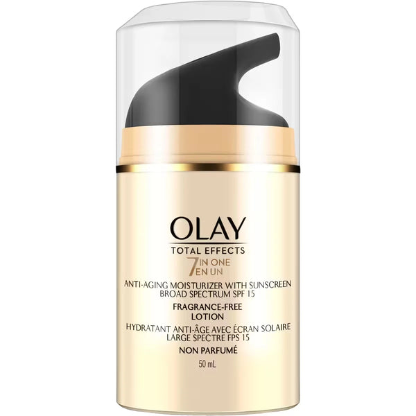 Protector Solar Facial Total Effects Antiedad Hidratante Olay