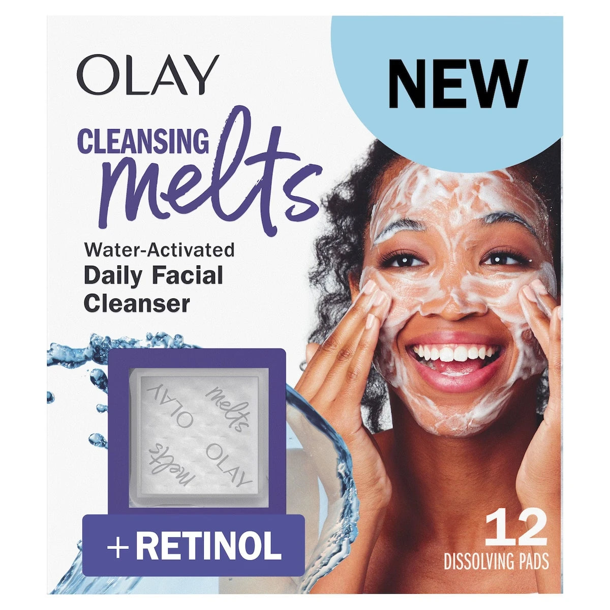 Limpiador Facial Cleansing Melts Retinol 12 un. Olay