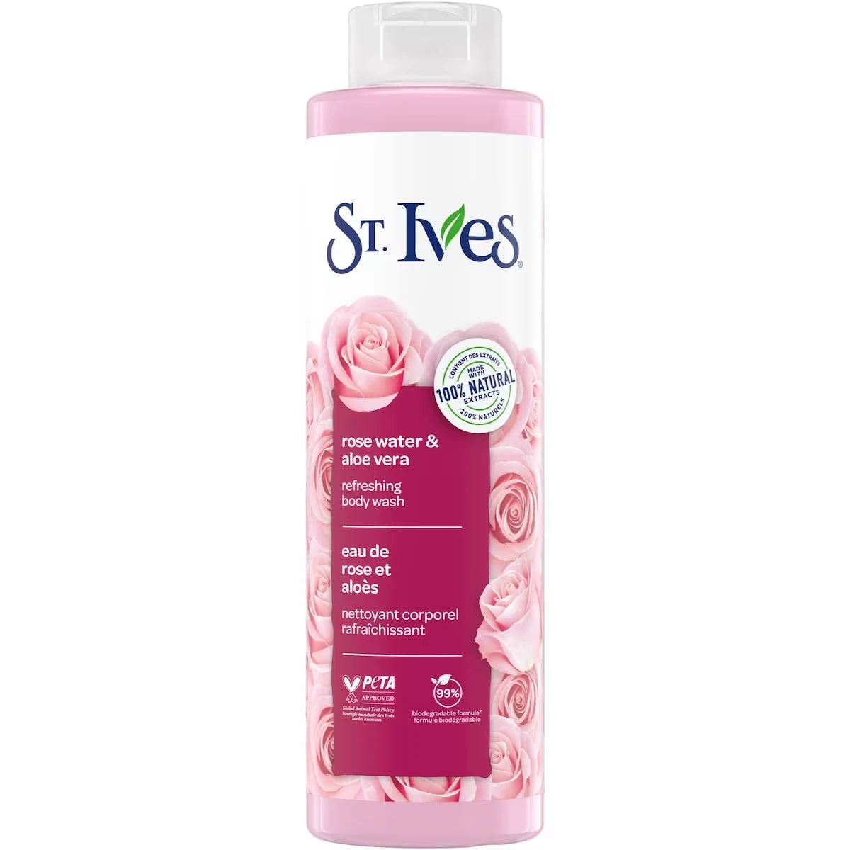 Gel de Ducha Agua de Rosas y Aloe 22 oz St. Ives
