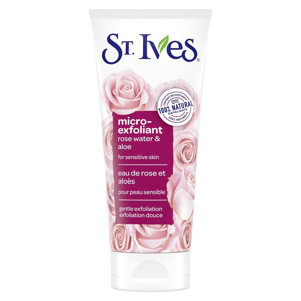 Exfoliante Suave Alisador con Agua de Rosas y Aloe Vera St. Ives