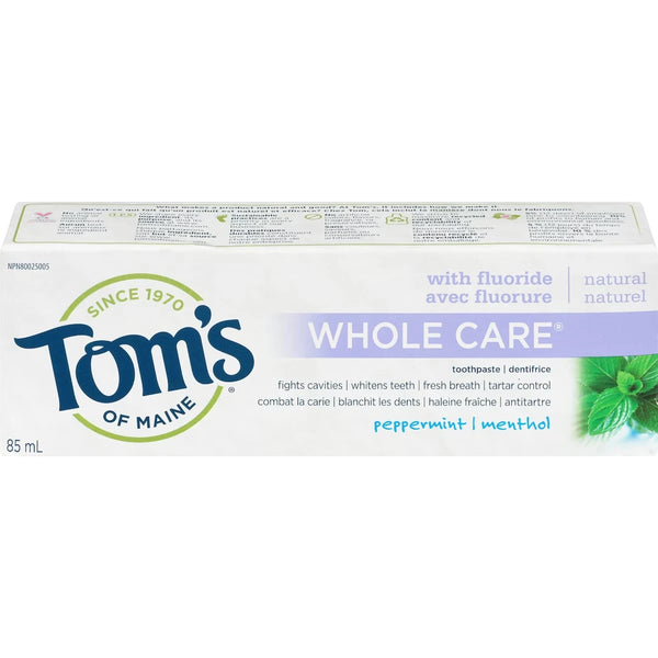 Pasta Dental Whole Care con Flúor Natural Menta Tom's of Maine