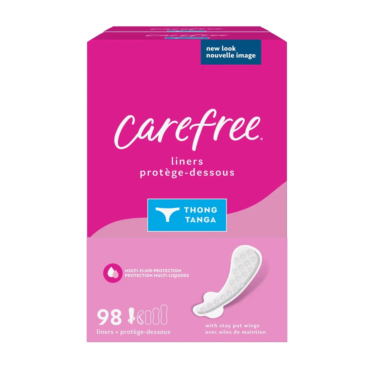 Protectores Diarios para Tanga Delgados en Sobres Carefree