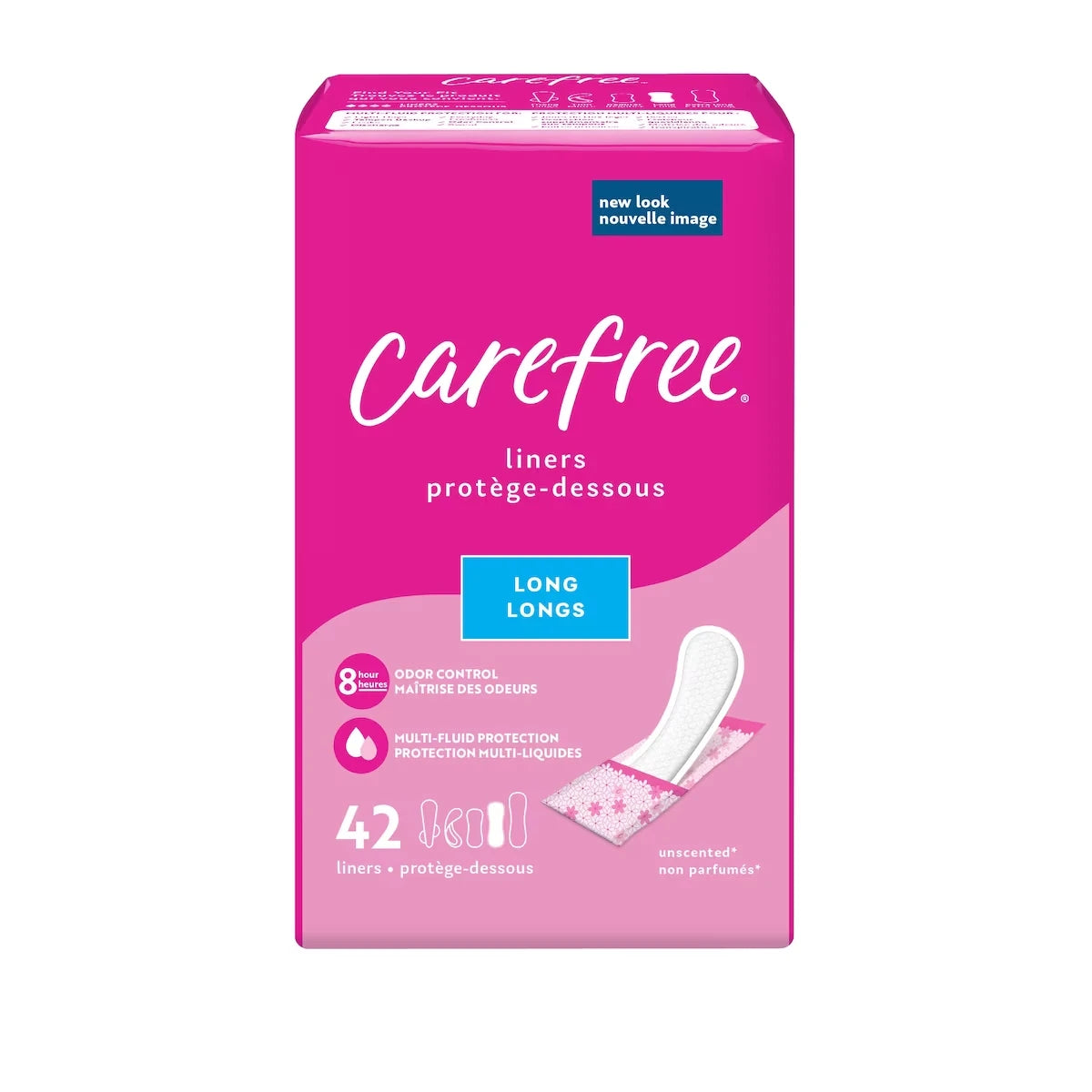 Protectores Diarios Anatómicos Largos Carefree