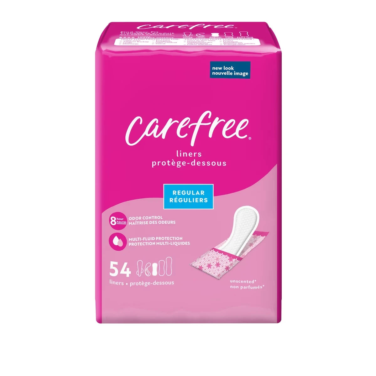 Protectores Diarios Acti-Fresh Regulares 54 Unidades Carefree
