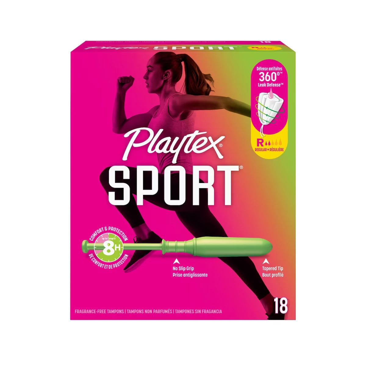 Tampones Sport sin Perfume Absorción Regular Playtex