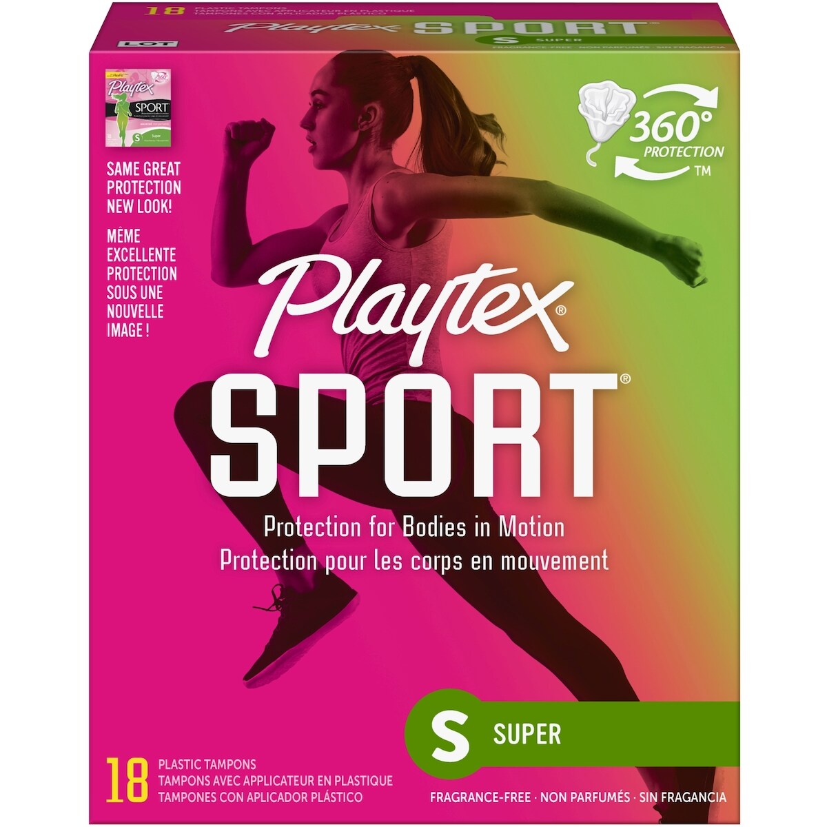 Tampones Sport sin Perfume Absorción Súper Playtex
