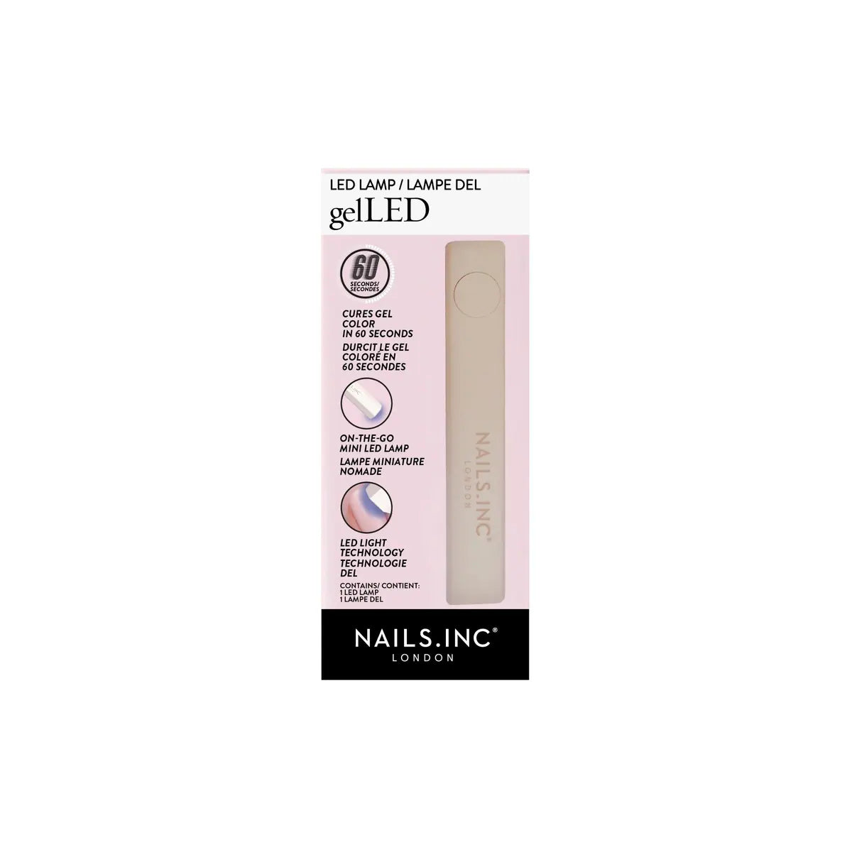 Mini Lámpara UV Portátil para Uñas Nails Inc