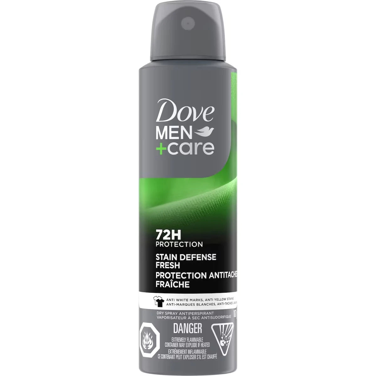 Antitranspirante en Spray Seco Men+Care Stain Defense Fresco Dove