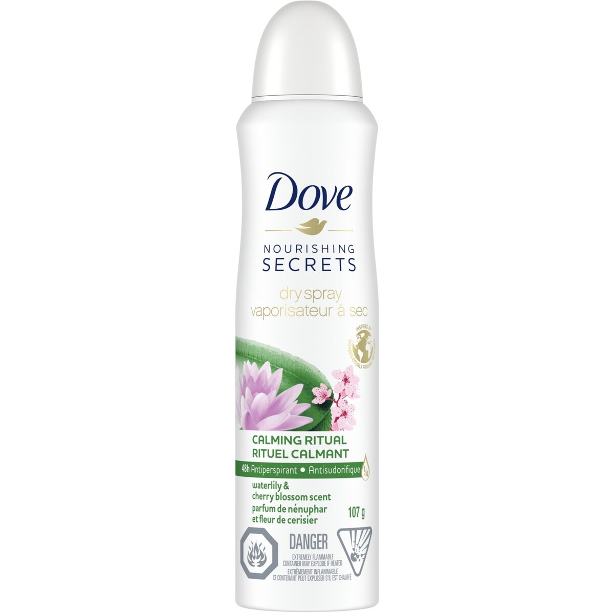 Antitranspirante en Spray Seco Nutritivo Mujer 107 g Dove