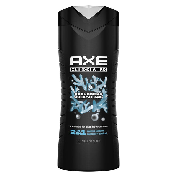 Shampoo y Acondicionador 2 en 1 Cool Ocean Mentol 473 ml Axe