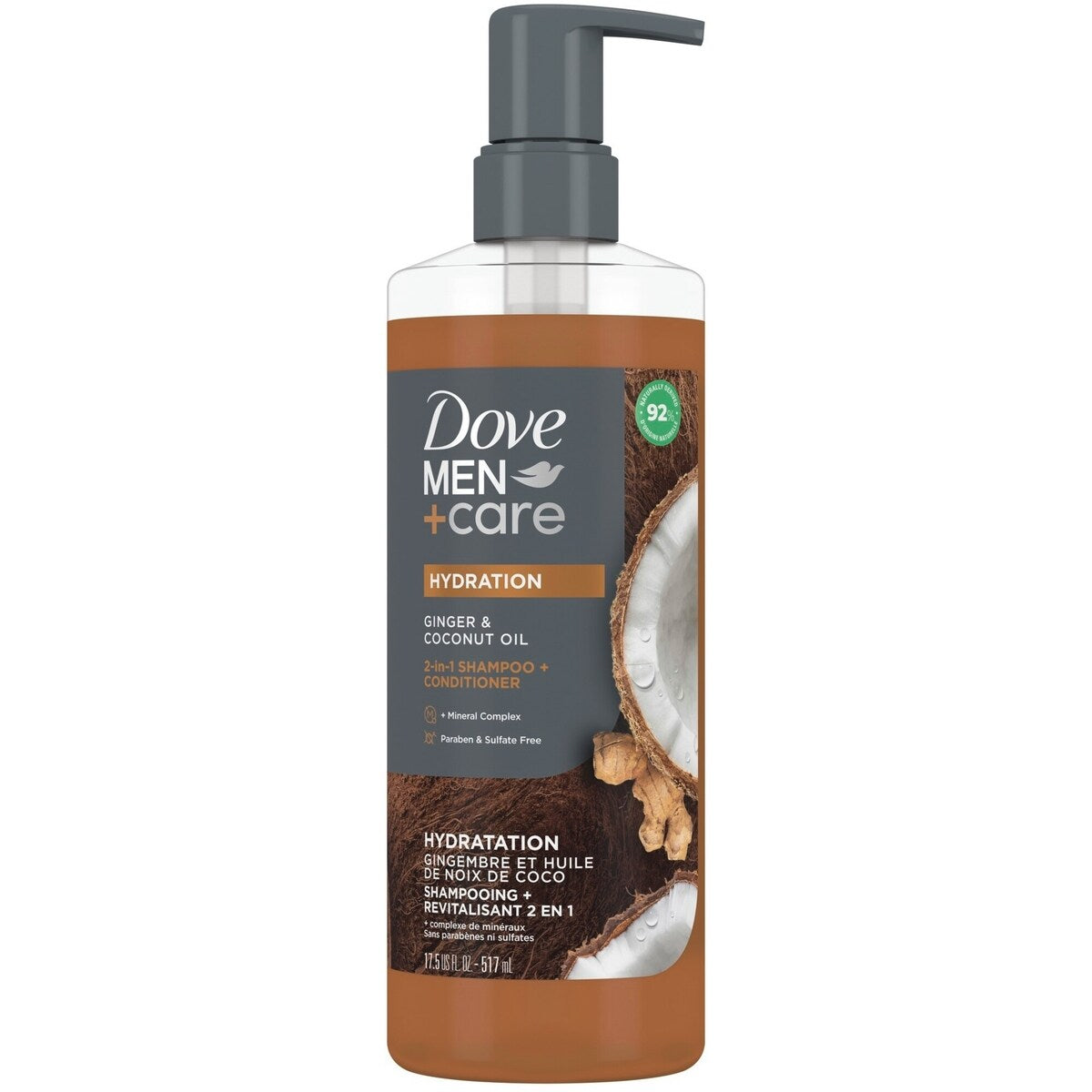 Shampoo + Acondicionador 2 en 1 con Limpiadores e Hidratantes Dove