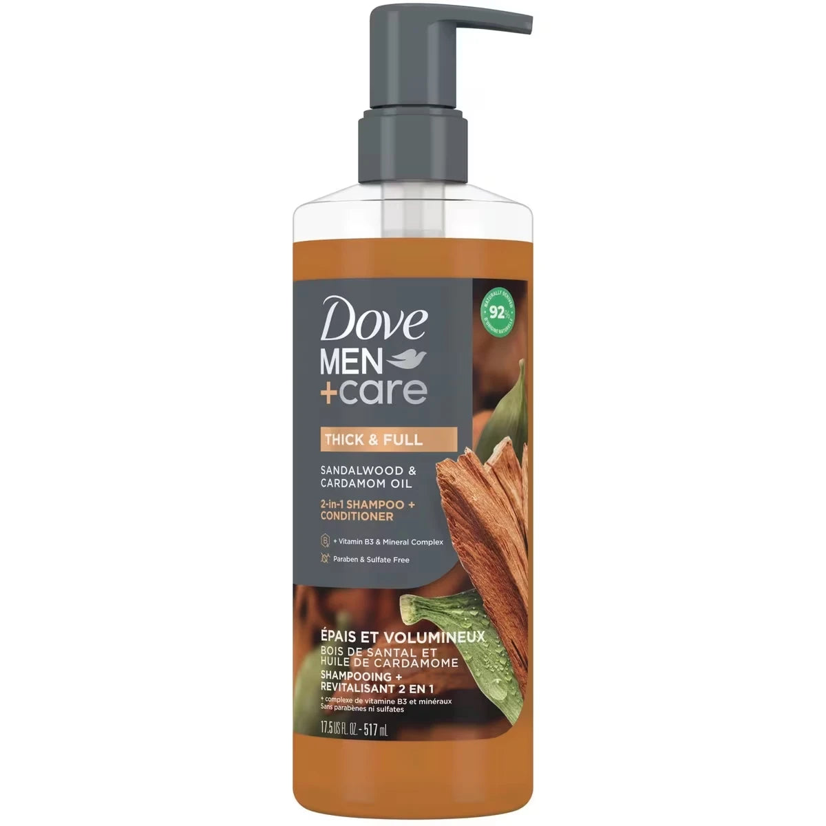 Shampoo + Acondicionador 2 en 1 con Limpiadores e Hidratantes Dove