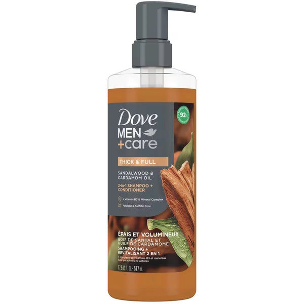 Shampoo + Acondicionador 2 en 1 con Limpiadores e Hidratantes Dove