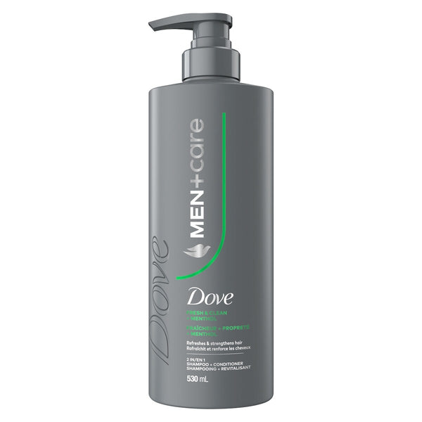 Shampoo y Acondicionador 2 en 1 Men+Care con Mentol 530 ml Dove