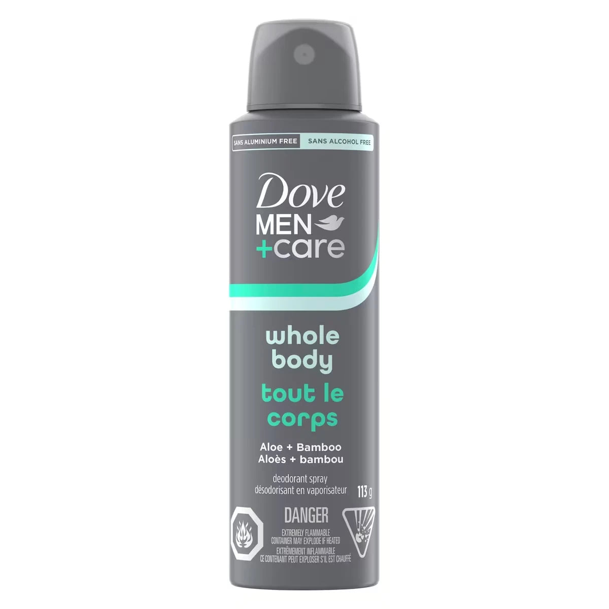 Desodorante Spray Men+Care Cuerpo Entero Aloe 113 g Dove