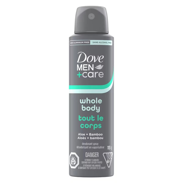 Desodorante Spray Men+Care Cuerpo Entero Aloe 113 g Dove