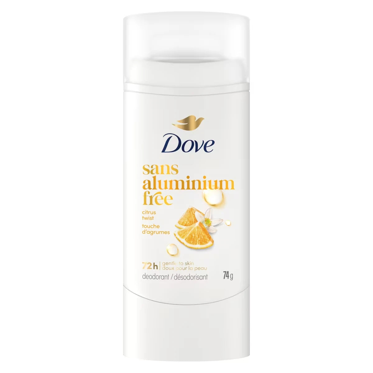 Desodorante en Spray Toque Cítrico sin Aluminio 74 g Dove