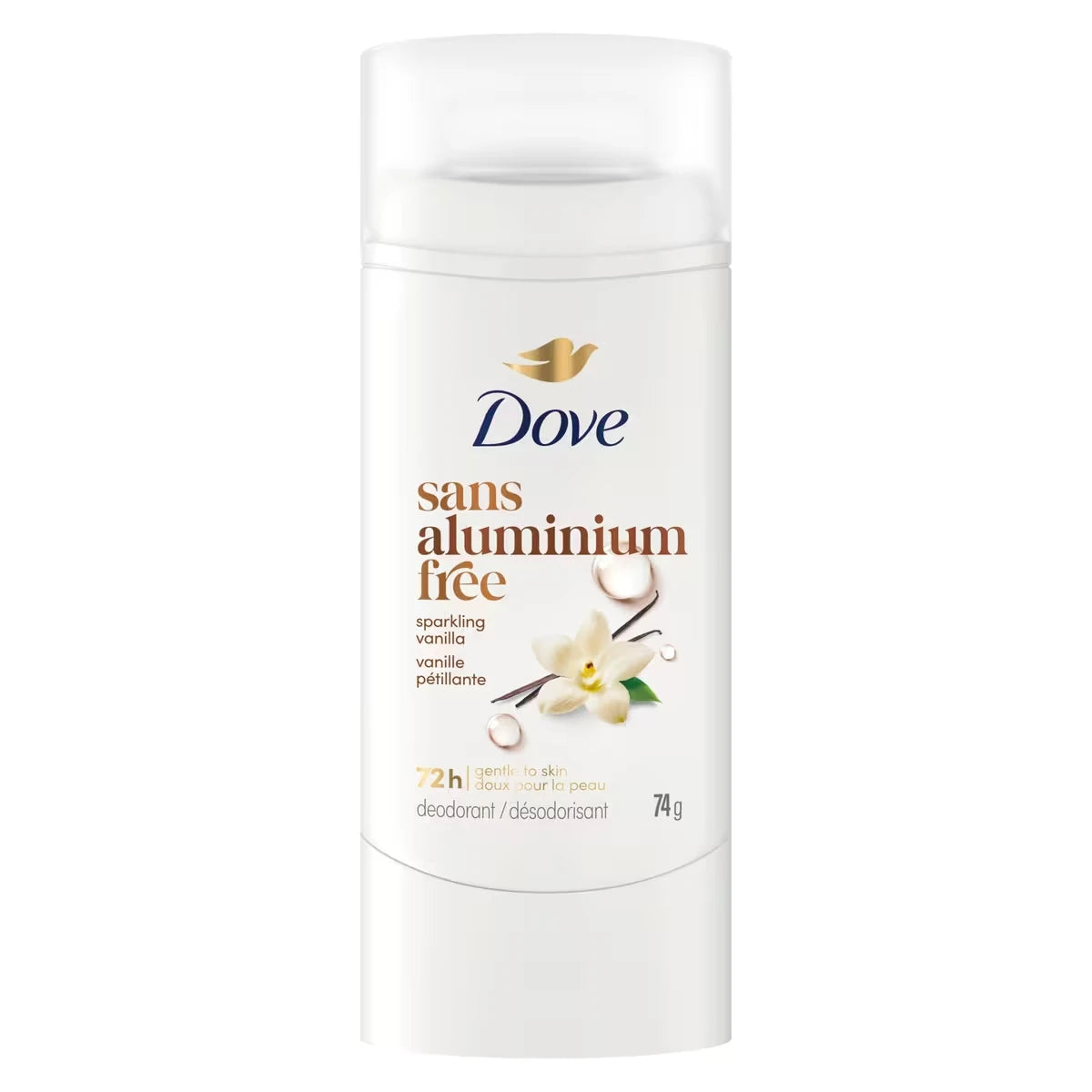 Desodorante en Spray Vainilla Efervescente sin Aluminio 74 g Dove