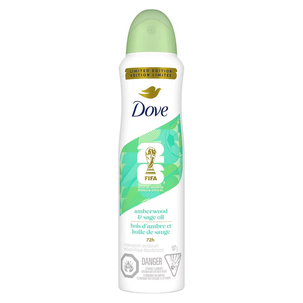 Desodorante en Spray Seco Ámbar y Salvia 107 g Dove