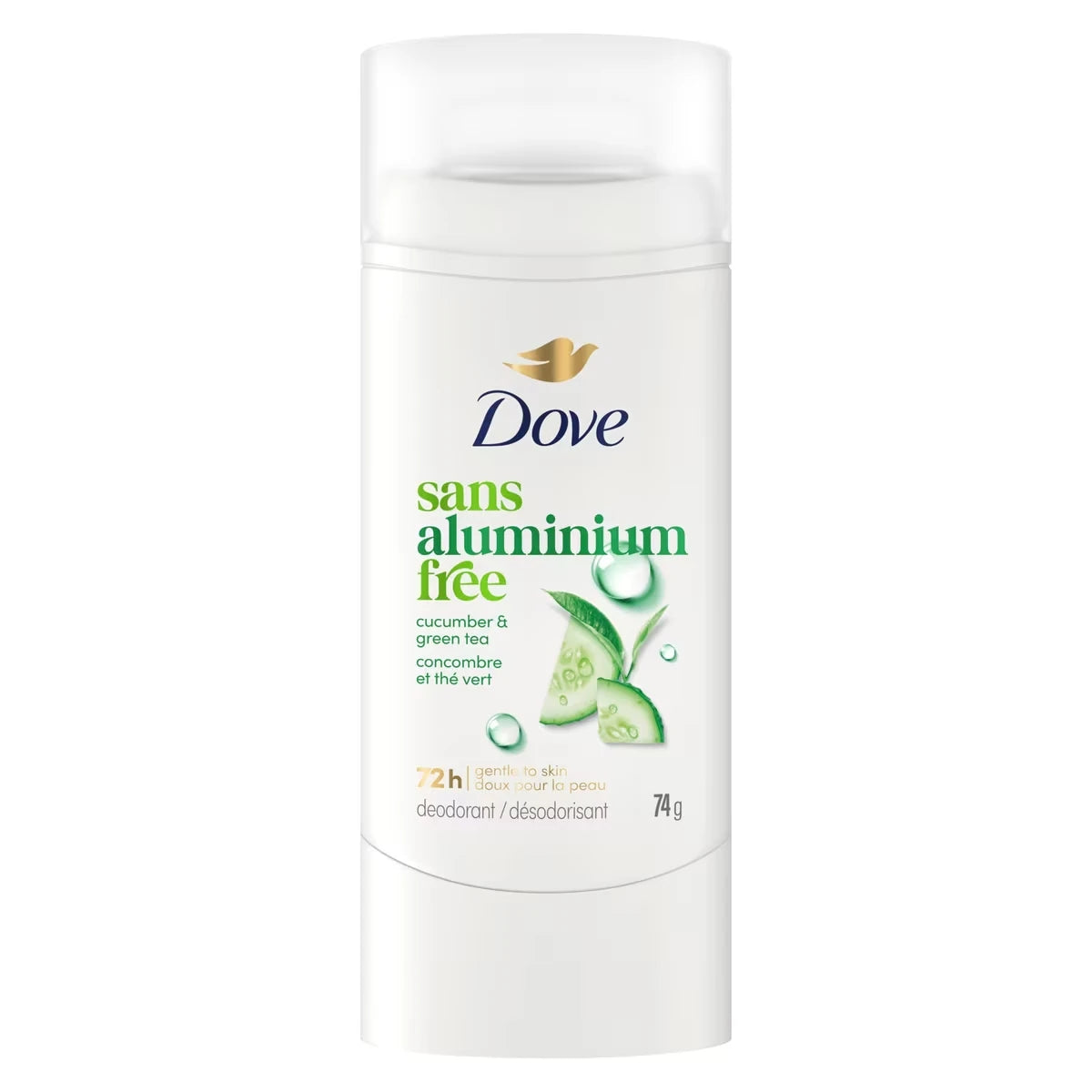Desodorante en Spray Pepino y Té Verde sin Aluminio 74 g Dove