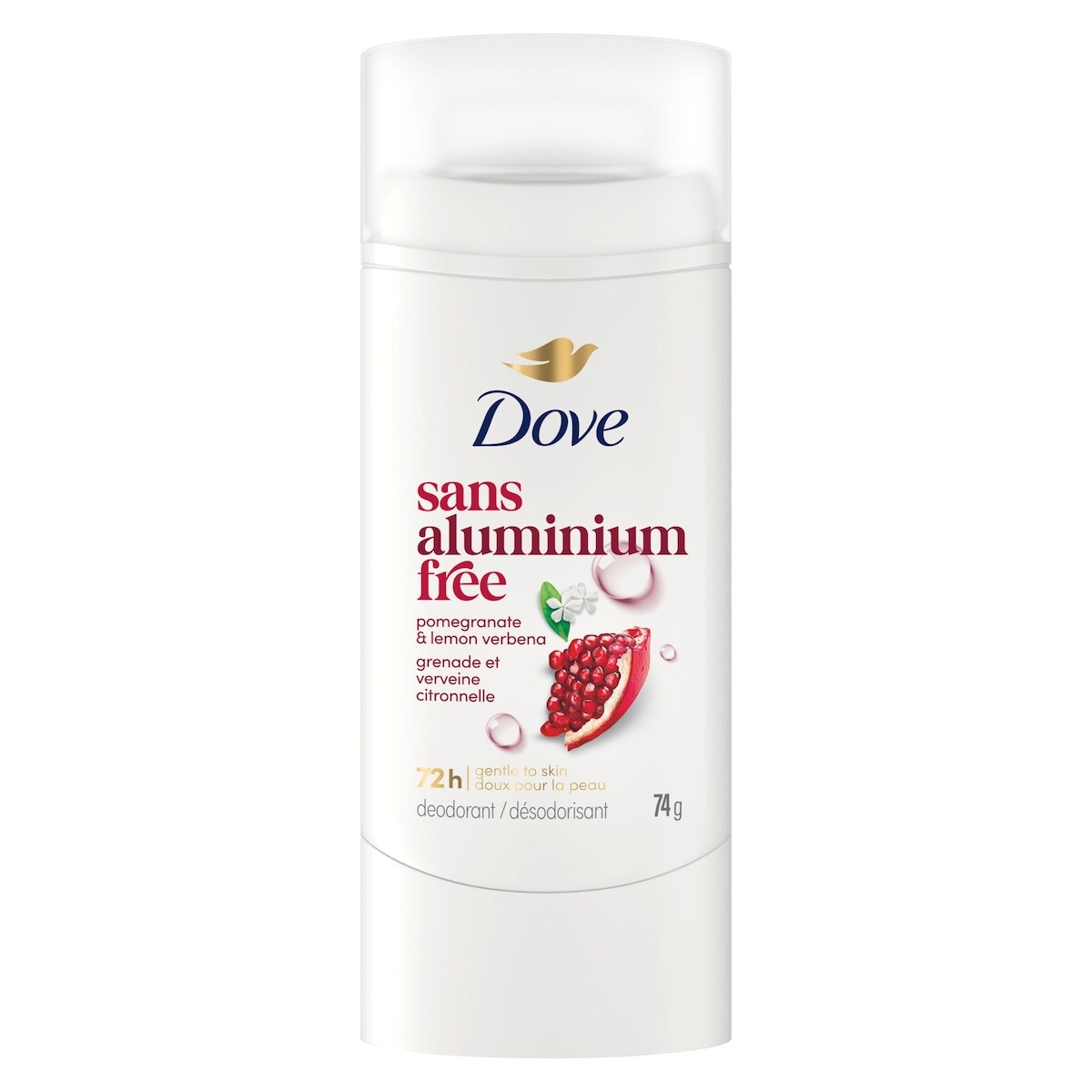 Desodorante en Spray Granada y Verbena sin Aluminio 74 g Dove