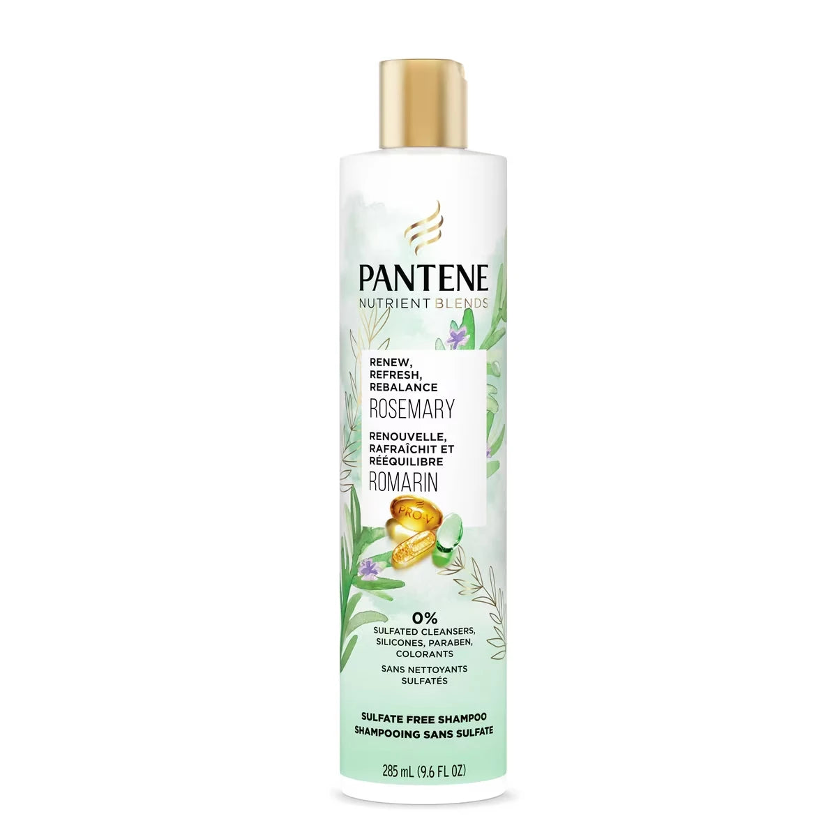 Shampoo sin Sulfatos Nutrient Blends Romero 285 ml Pantene