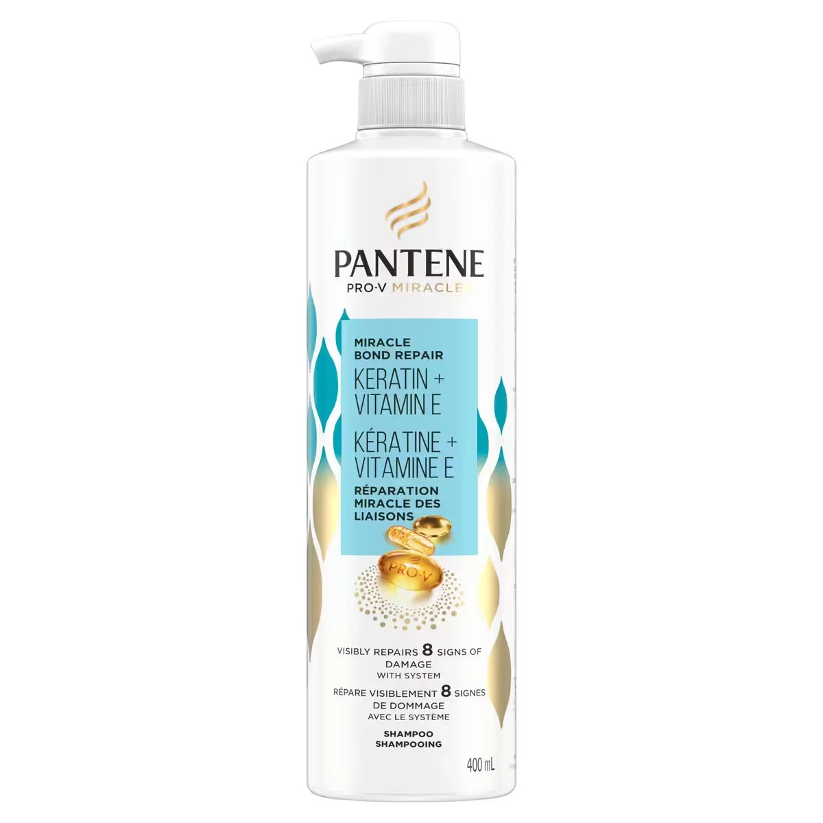 Shampoo sin Sulfatos Queratina y Vitamina E Pro-V Miracles Pantene