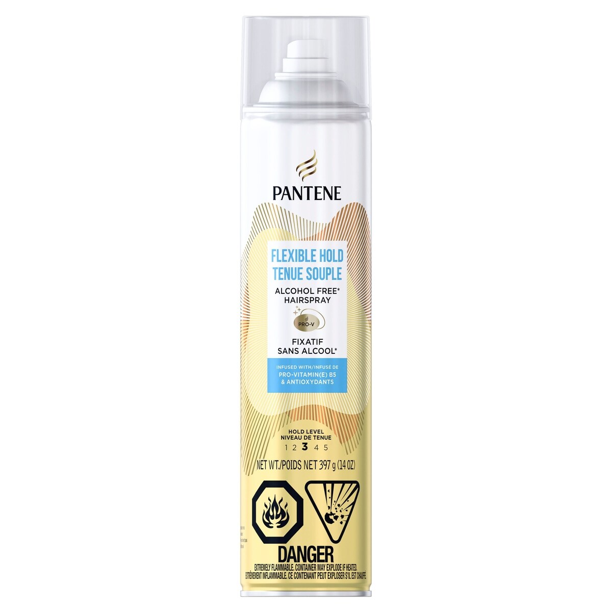 Laca de Cabello sin Alcohol Fijación Flexible Pantene
