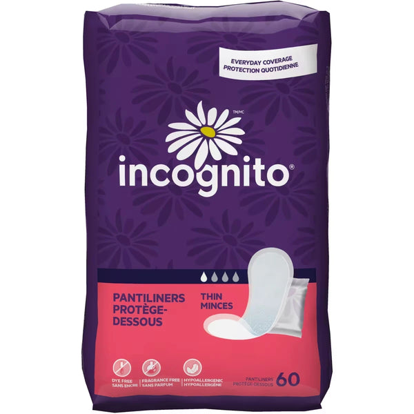 Protectores Diarios Delgados Largo Regular Incognito