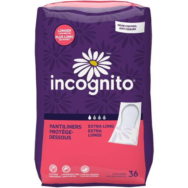 Protectores Diarios Extra Largos Control de Olor Incognito