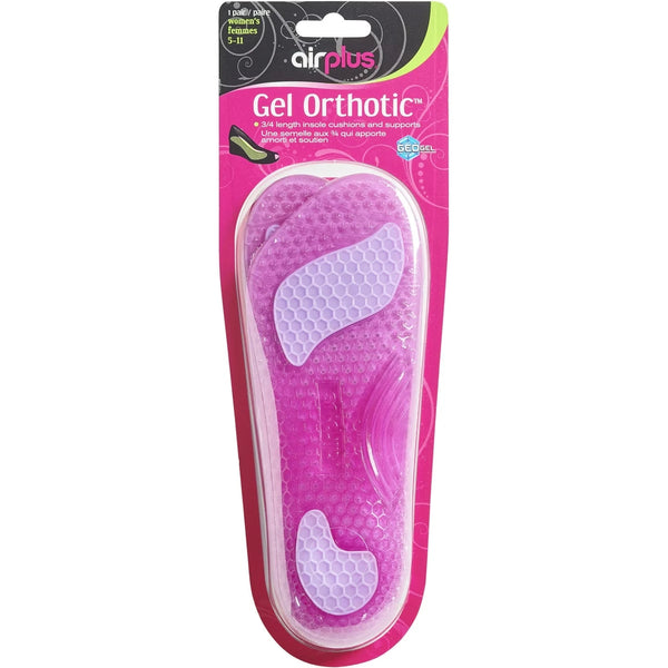 Plantillas Ortopédicas de Gel Tres Cuartos para Mujer Airplus