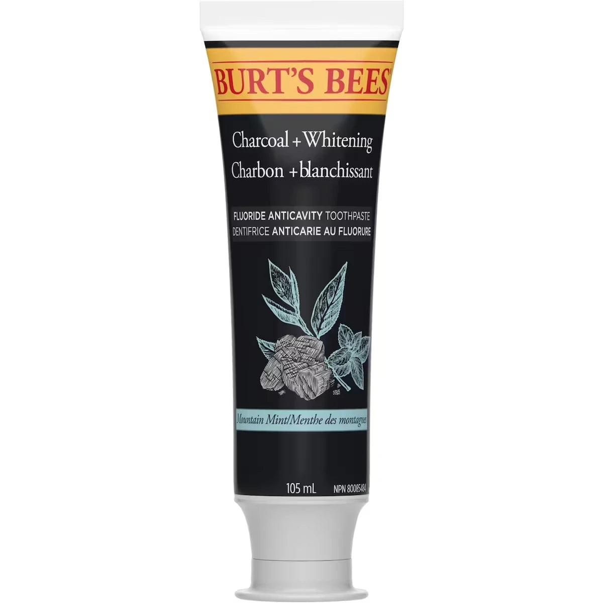 Pasta Dental con Flúor y Carbón Activado 105 ml Burt's Bees
