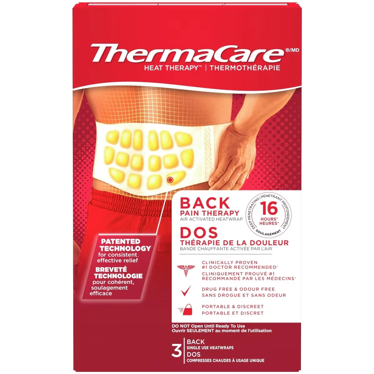 Parches de Calor para la Espalda Terapia Avanzada Thermacare