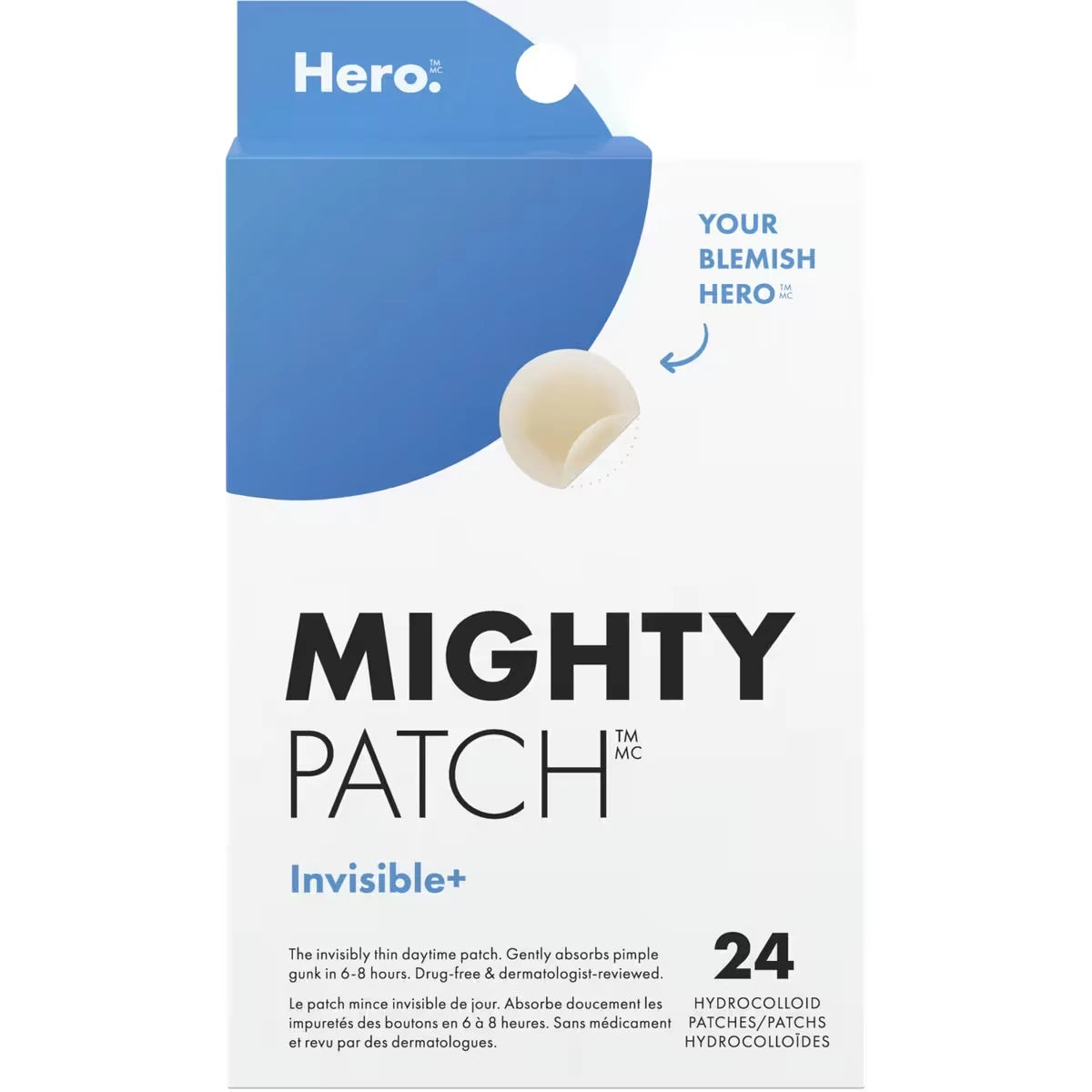 Parches para el Acné Mighty Patch Invisible+ Hero Cosmetics
