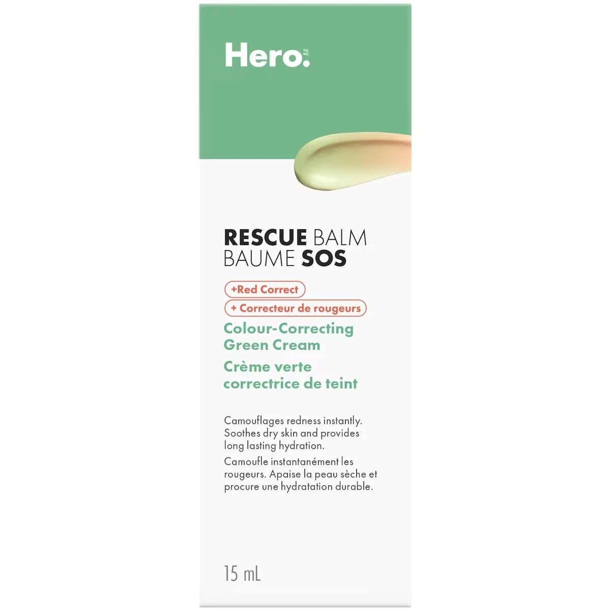 Rescue Balm Crema Verde Correctora de Color Hero Cosmetics
