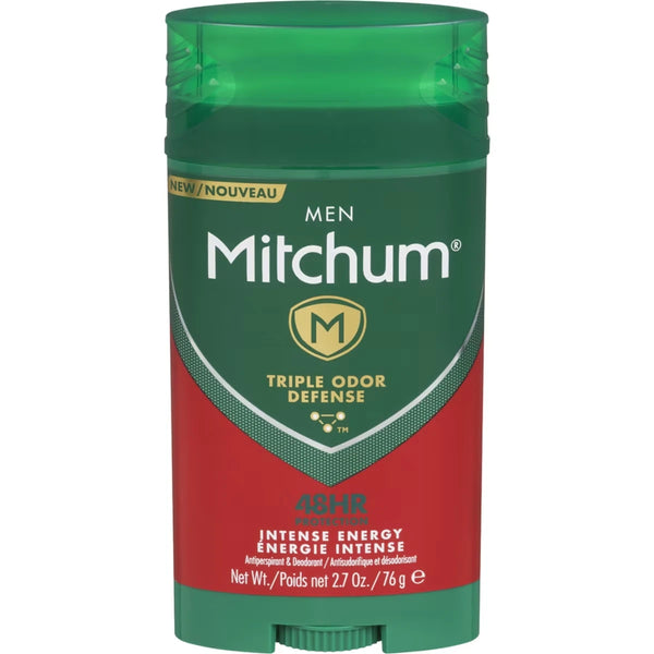 Antitranspirante y Desodorante Barra Hombre Energía Intensa Mitchum
