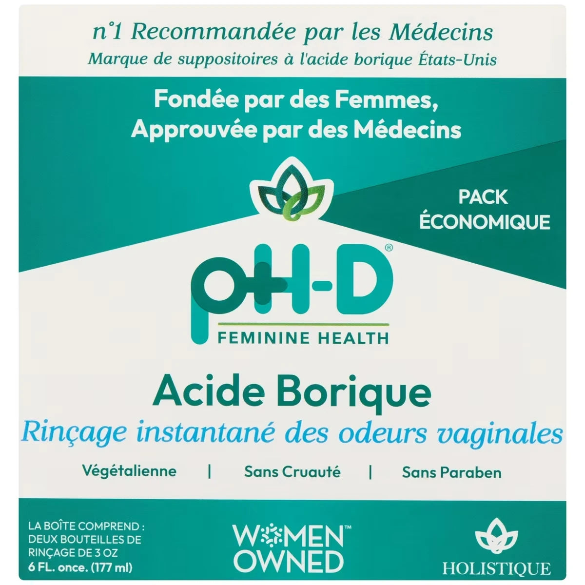 Supositorios Vaginales Ácido Bórico Pack Económico pH-D