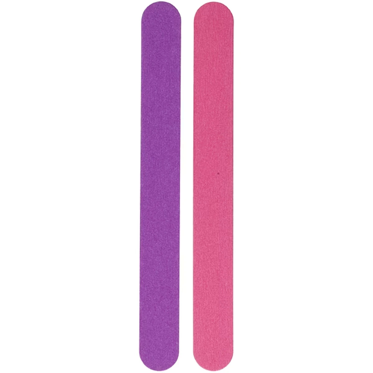 Limas de Manicura de Madera 12 cm 6 Moradas y 6 Rosadas Vitry