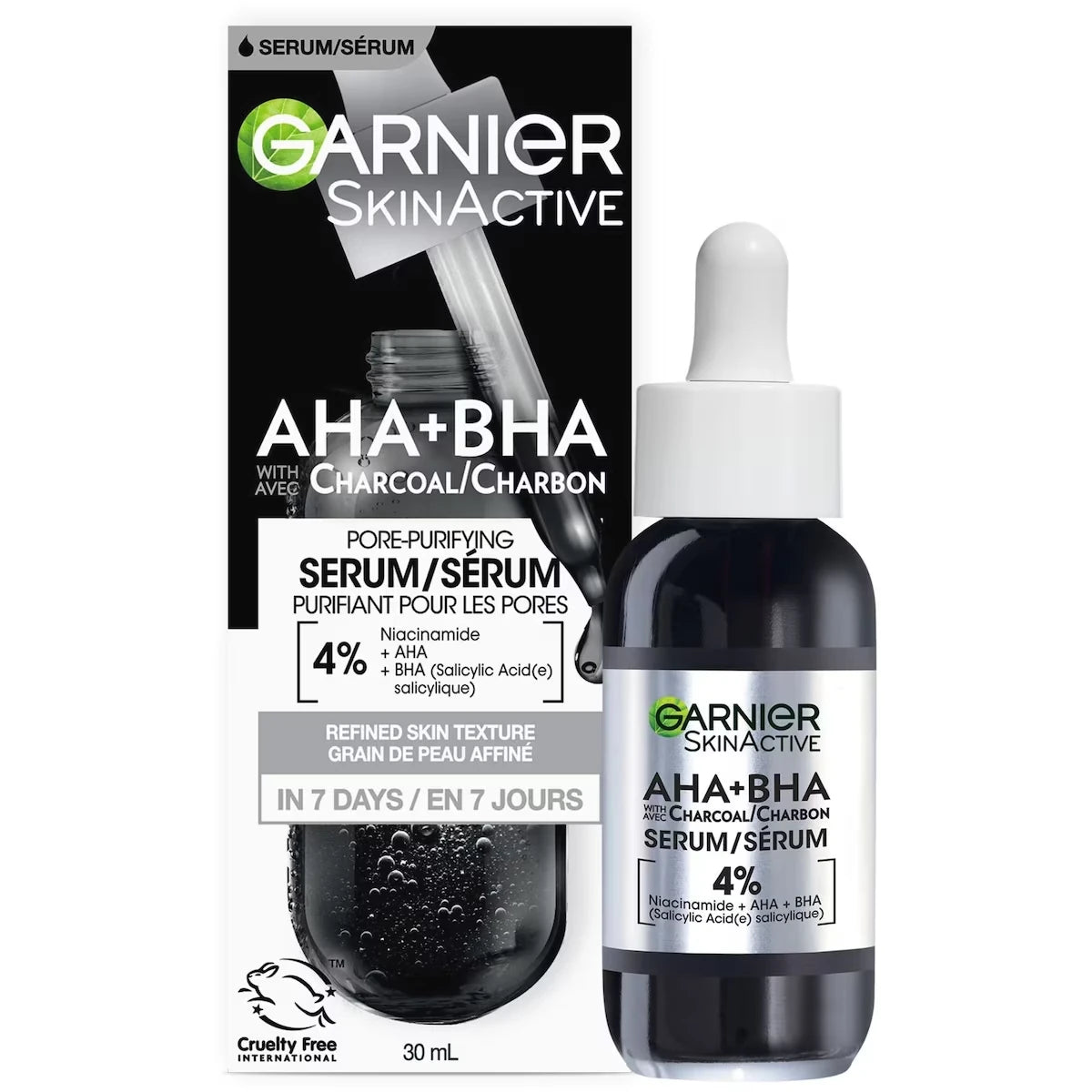 Sérum Facial Purificante SkinActive AHA y BHA 30 ml Garnier