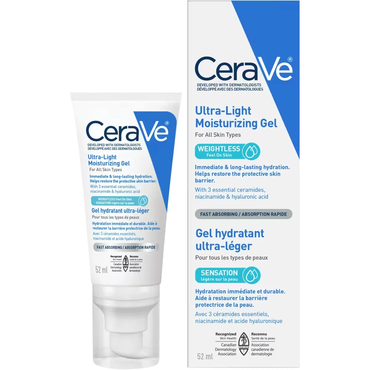 Gel Hidratante Facial Ultraligero con Ceramidas CeraVe