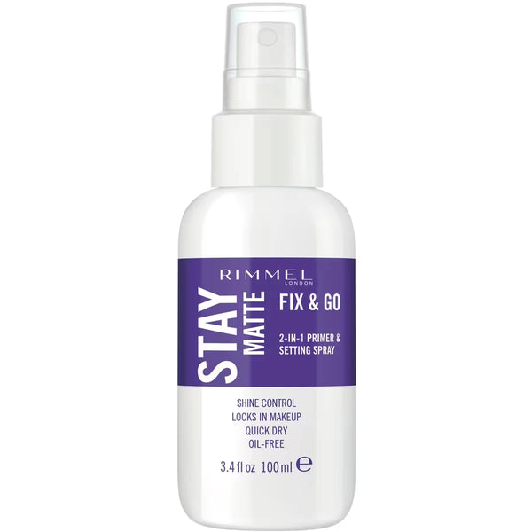 Maquillaje de Rostro Stay Matte Fix & Go Spray Fijador Rimmel London