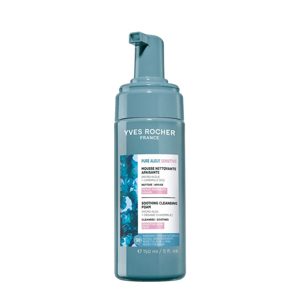 Espuma Limpiadora Facial Calmante con Algas Yves Rocher