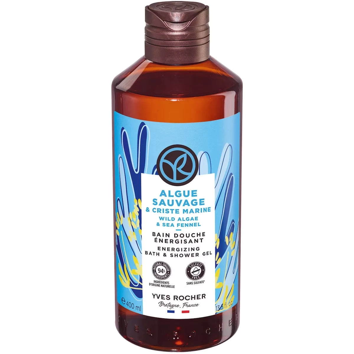 Gel de Ducha Energizante Alga Salvaje e Hinojo Marino Yves Rocher