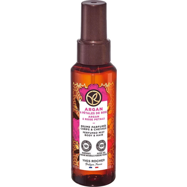 Bruma Perfumada Cuerpo y Cabello Argán y Pétalos de Rosa Yves Rocher